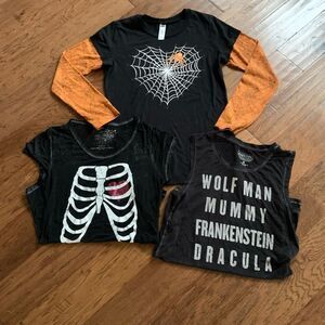 Bundle of‎ 3 Halloween T Shirts